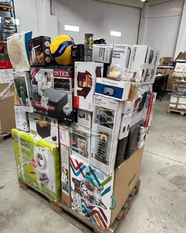 bulk electronics pallets with gadgets and accessories”